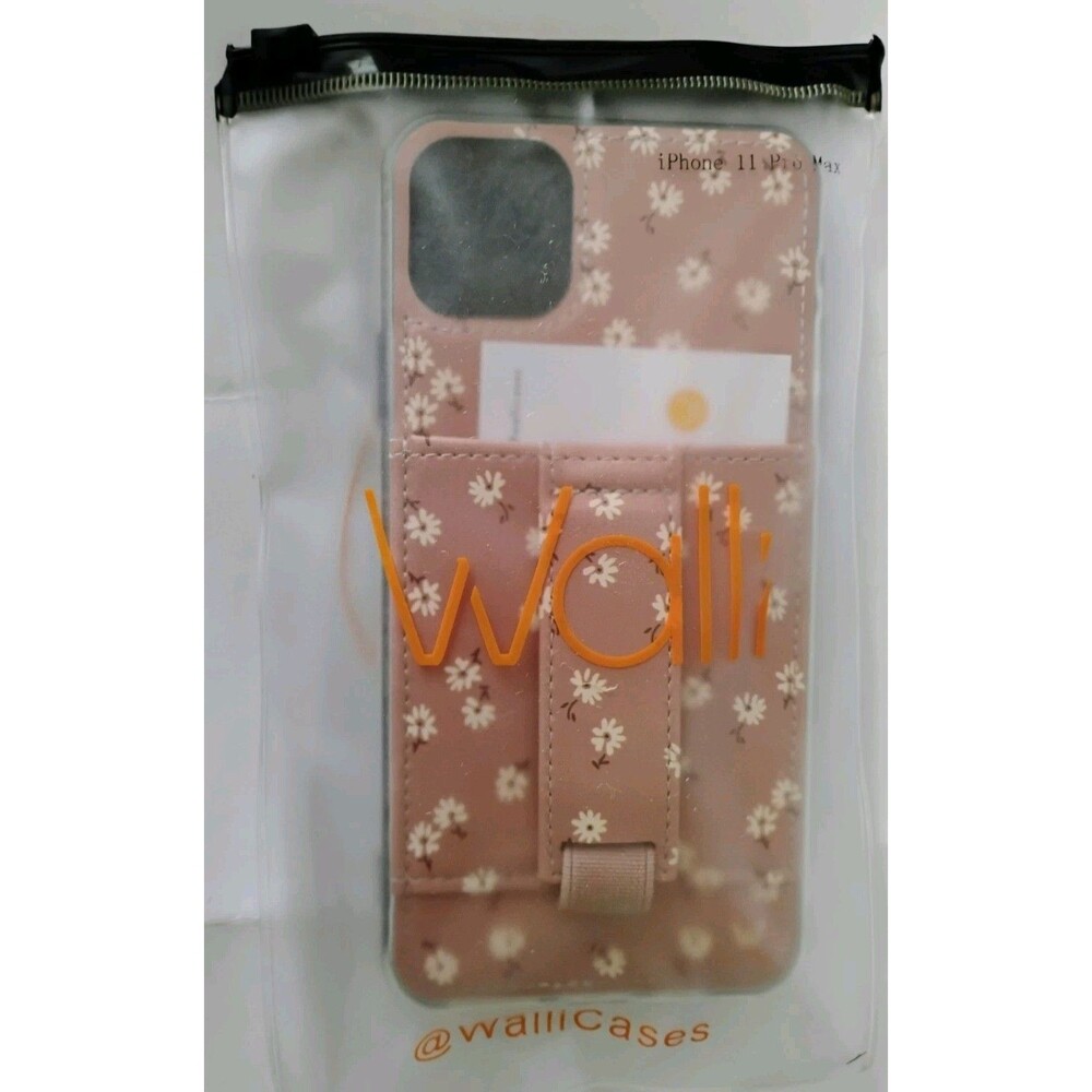 Walli Case iPhone 11 Pro Max Falling For Floral NIB Wallet Loop Kickstand Pink